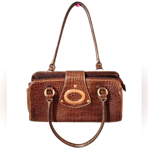 Payless Brown Hand Shoulder Bag Purse - Picture 5 of 6